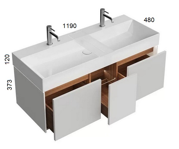 тумба с раковиной KERAMA MARAZZI GRANDE 120